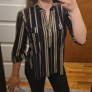 Cocomo Petite Striped Stretchy Top (PM) Petite Medium